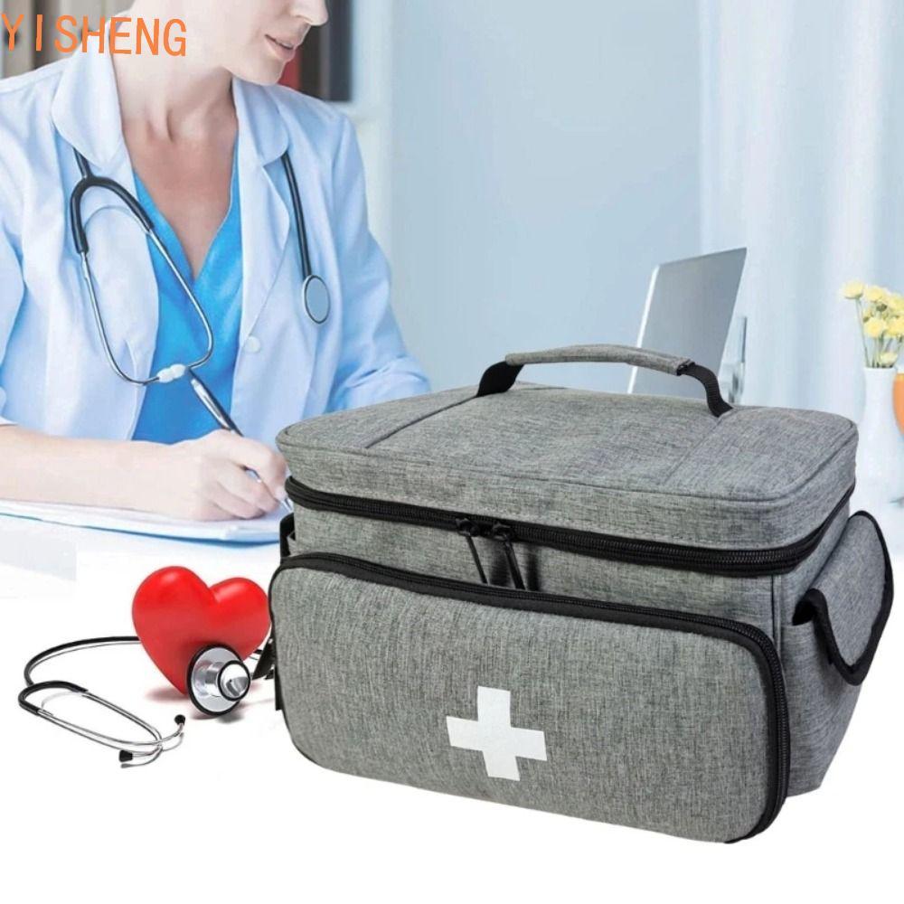 Bolsa De Transporte De Medicamentos YISHENG , Kit De Armazenamento Classificado Com Alça , Organizador Portátil Para Via