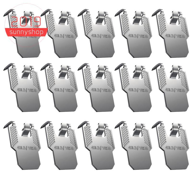 [Bestseller S] Cabides De Imagem Com Garra De Instalação Sem Ferramentas , 15 Unidades De 40 Lb Para Capacidade De Drywa