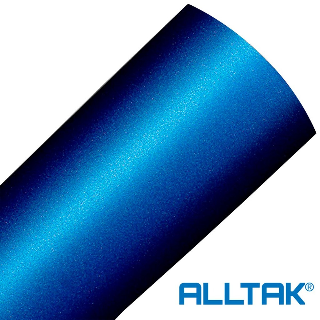 Adesivo Envelopamento Automotivo Jateado Azul Metalico Blue Metallic Alltak