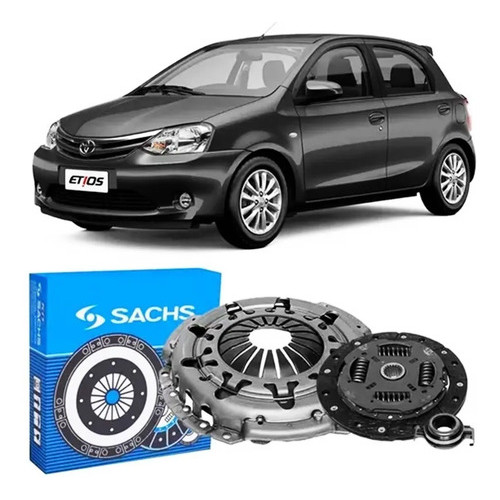 Kit Embreagem Toyota Etios 1.3 1.5 2012 2013 2014 2015 Sachs