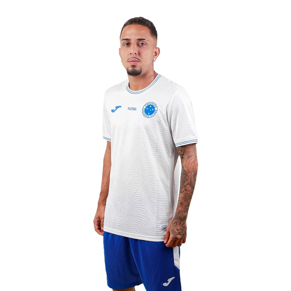 Camiseta de Futsal Joma Home Cruzeiro Branco