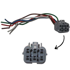Chicote Plug 06 Vias Flange Bomba Combustível Huyndai E Kia
