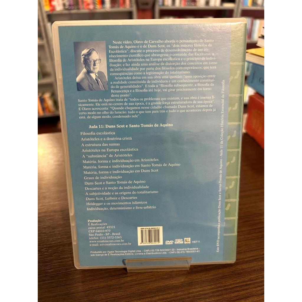 DVD Duns Scot e Santo Tomás de Aquino - Aula 11 - Olavo de Carvalho direção