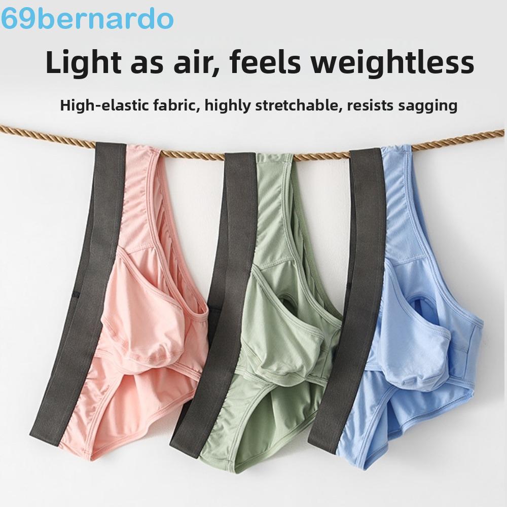 BERNARDO Cuecas Finas De Verão Masculinas , Emenda 2 Em 1 Com Abertura Frontal Masculina Calcinha De , Respirável