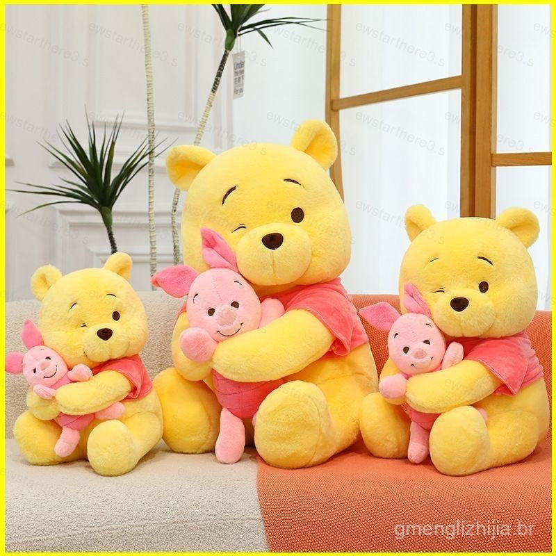 Boneca de Pelúcia NS3 Winnie the Pooh Presente de Porco Adequado para Meninas Decoração de Casa Brinquedo Almofada