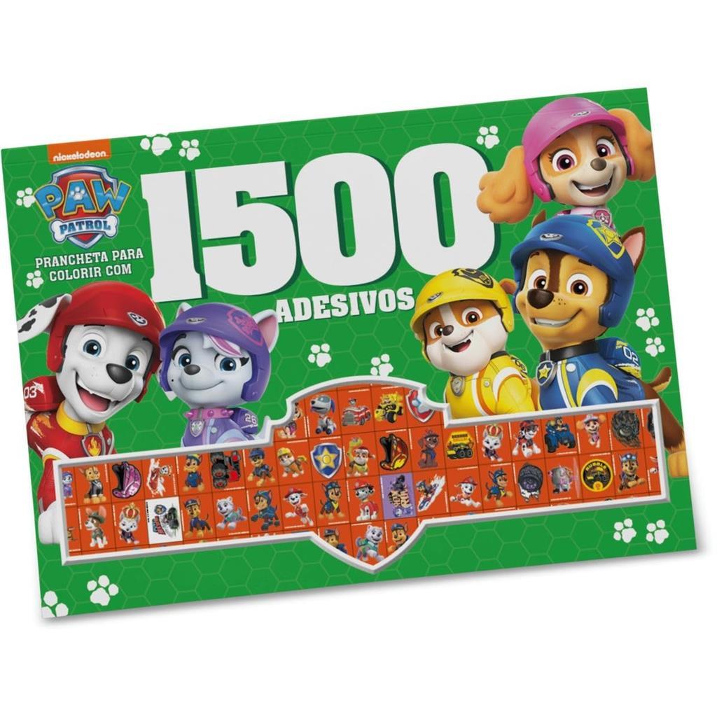 Patrulha Canina - Prancheta para Colorir com 1500 Adesivos autor On Line