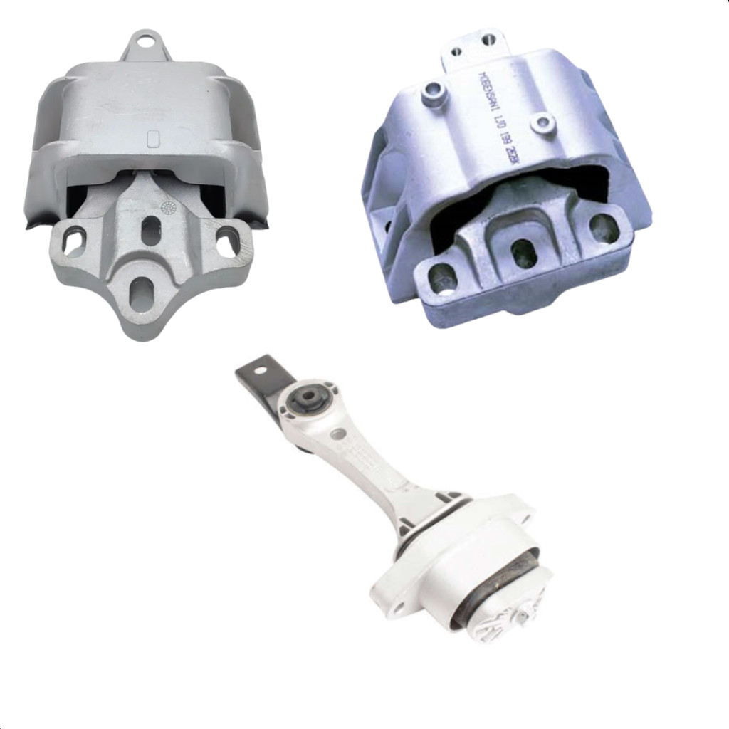 Kit 3 Coxim Suporte do Motor Cambio A3 Golf New Beetle