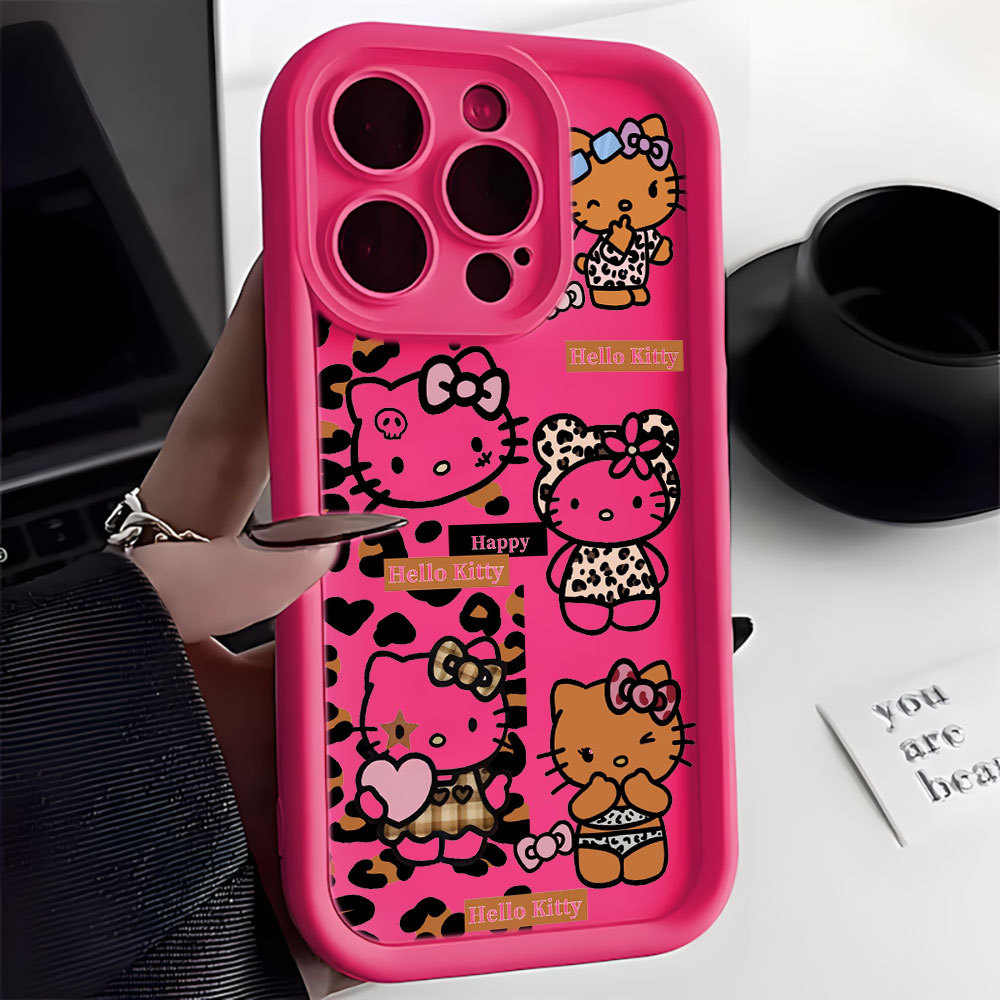 Gatinho Leopardo Capa Capinha Para Samsung A06 A07 A05S A12 A13 A14 A15 A16 A17 A23 A32 A34 A36 4G Anti-Impacto