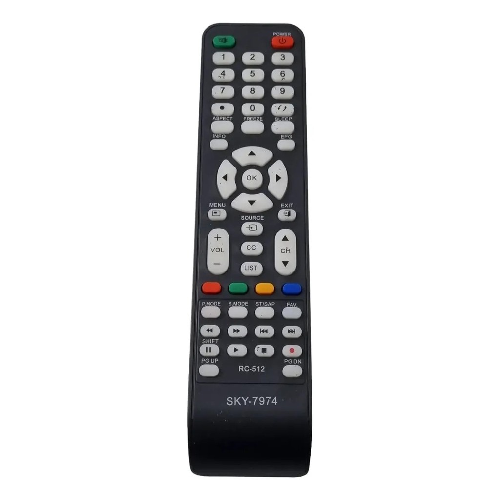 Controle Remoto Para Tv CCE Lcd/Led RC512 W-7974 LE-7974 VC-8016 LHS-512