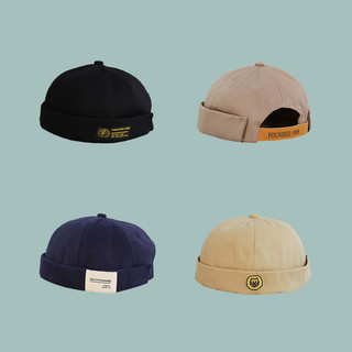 Chapéu da moda nacional masculino senhorio chapéu rotulagem rua moda melão chapéu de couro feminino Yuppie chapéu Hip-Ho