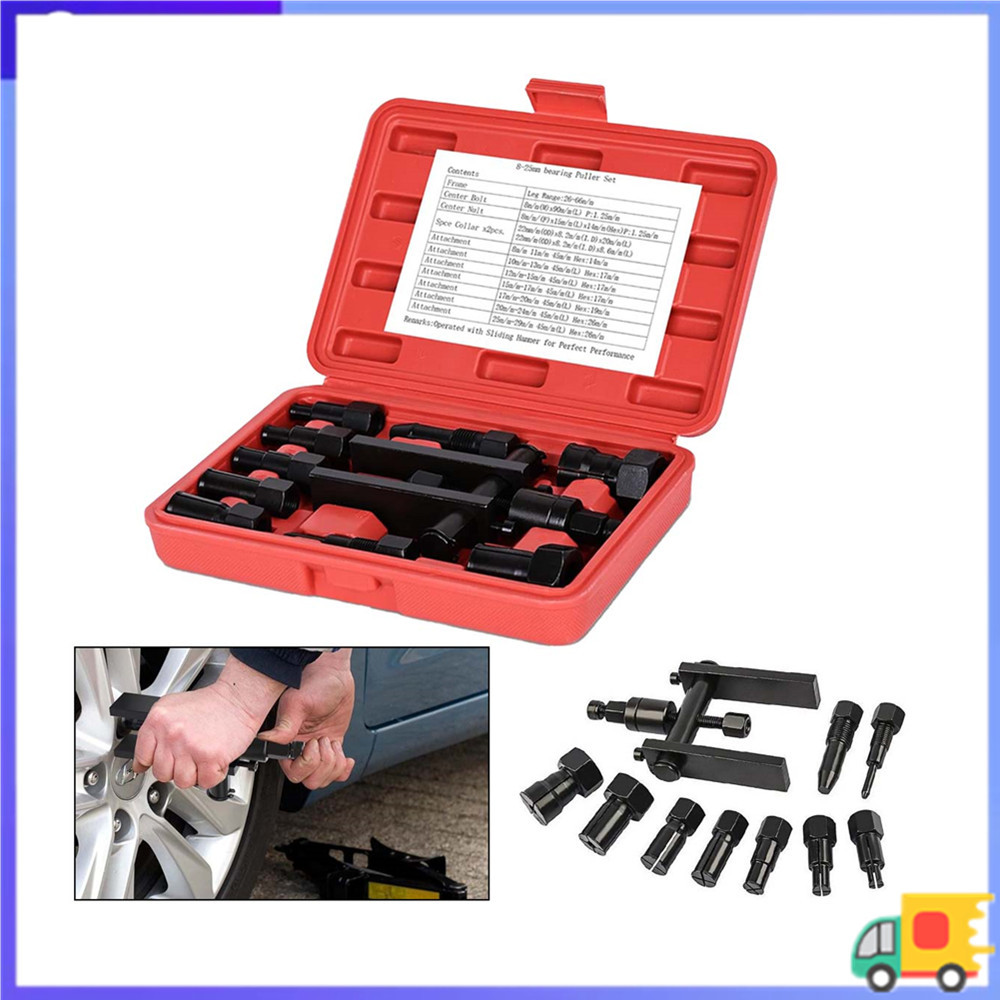 Conjunto de tração de rolamento de roda de motocicleta, extrator de rolamento adequado para 8-25mm