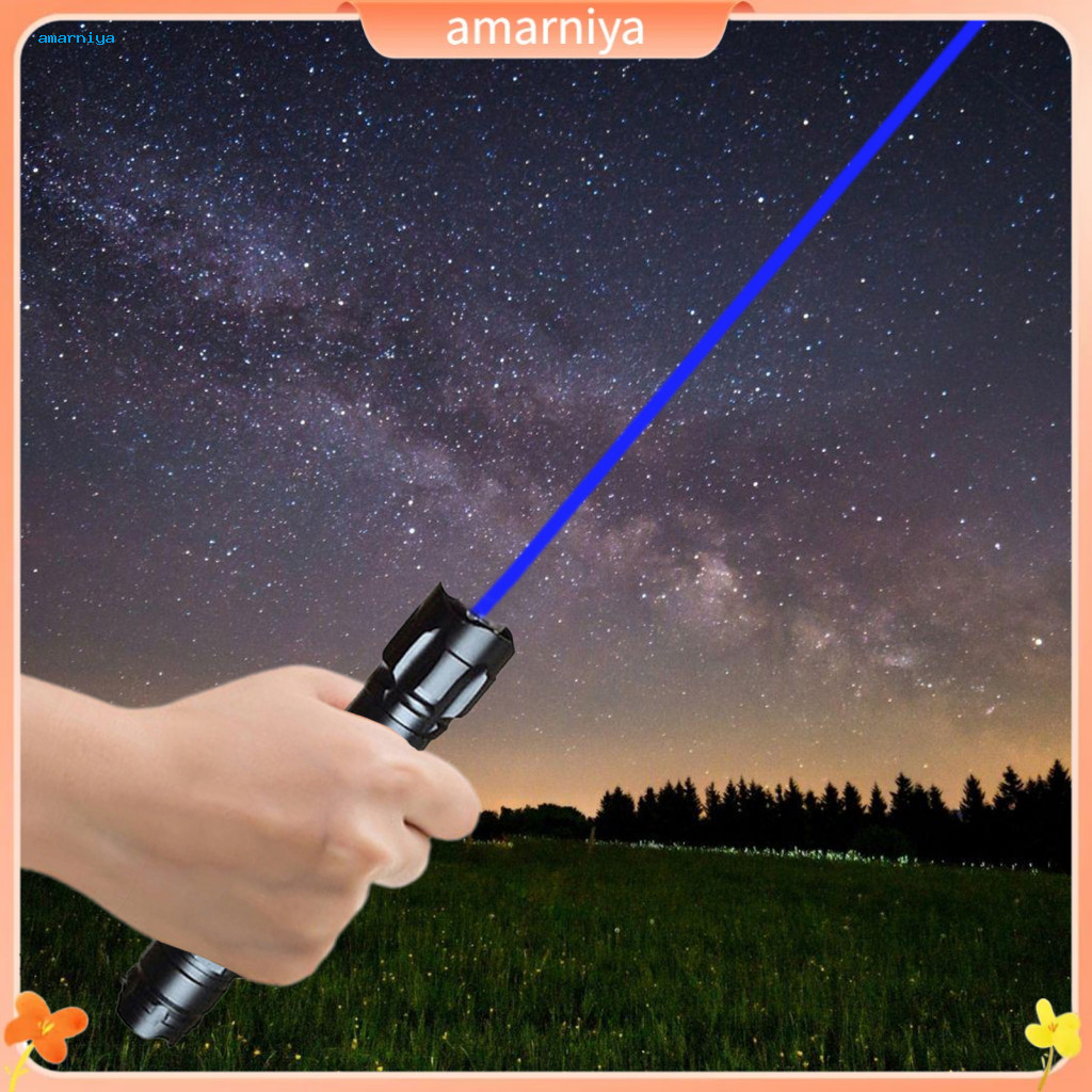 High Power Green Laser Pointer Pen Rechargeable 18650 Battery Long Range Flashlight with Star Cap – Durable Portable f