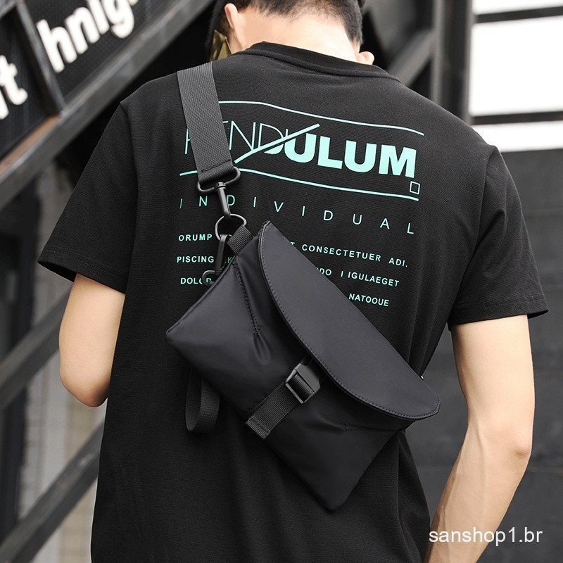 Bolsa De Ombro Masculina Multifuncional/Transversal/Versão Coreana Para Esportes Ao Ar Livre/Lazer