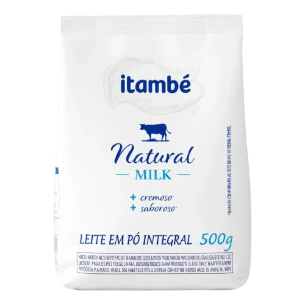 Leite em pó Integral ITAMBÉ NATURAL MILK 500 GR