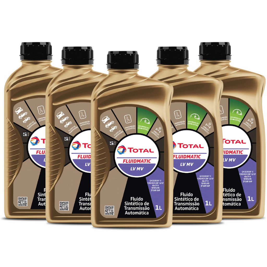 Kit 5x Óleos De Transmissão Automática Fluidmatic Lv Mv