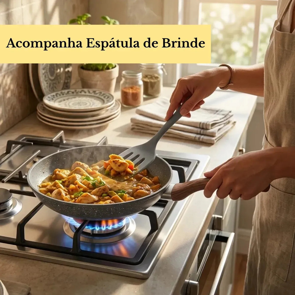 Frigideira De Cerâmica Antiaderente Grande Fogão A Gás Indução Cooktop Elétrico Solar Panela 24cm