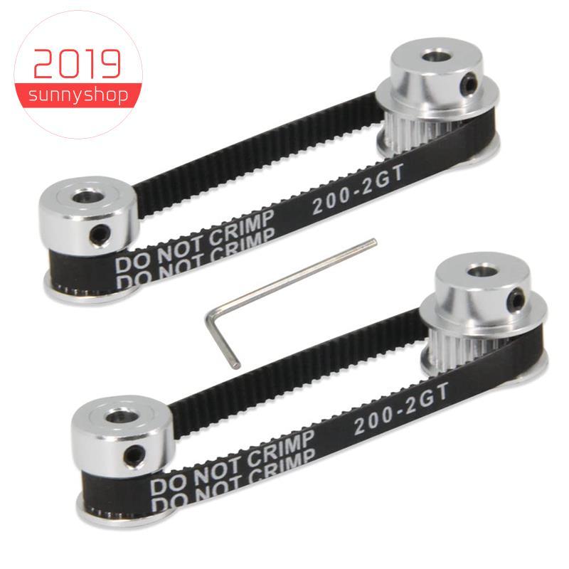 [Bestseller S] Conjunto De 2 Peças De Roda Síncrona , 20 E 30 Dentes , Polia Dentada De Alumínio Com Furo De 5 Mm Compri