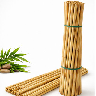 Estaca de Bambu Natural 1 Metro Tutor para Plantas Horta Jardim Artesanato 1 a 3cm Kit 5 Peças