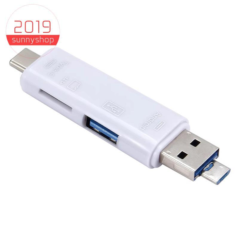 [Bestseller S] USB 3.0 Type C Micro SD TF Leitor De Cartão De Memória Adaptador Multifuncional Para Android Computador D