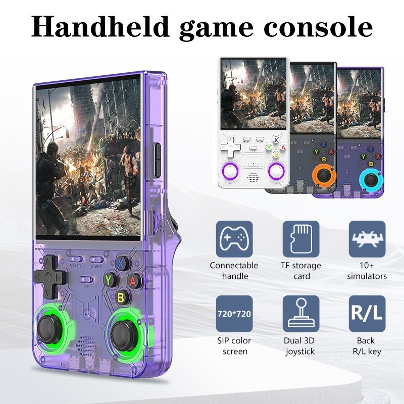 Cross-Border novo estilo R36 Ultra Kaiyuan Console de jogo portátil 13cm IPS portátil Retro portátil nostálgico Arcade