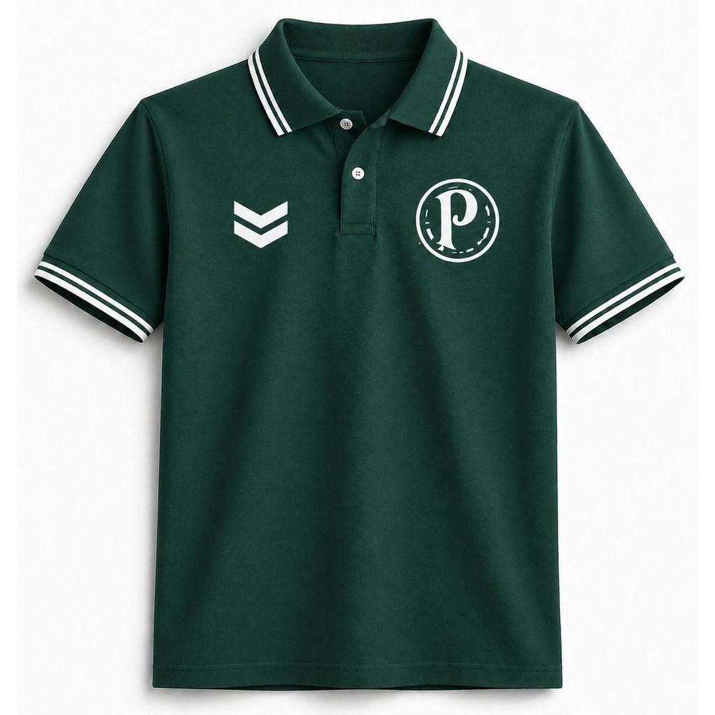 Camisa Polo Masculina Vintage Times Anos 90 Retro - Torcedor Alviverde