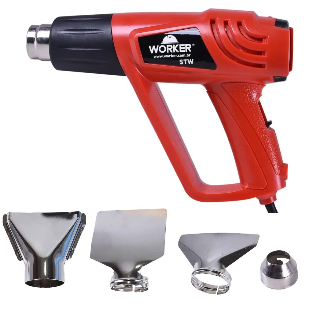 Pistola Assoprador de Ar Quente 1500W para Moldar Plastico