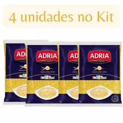 Kit 4un Macarrão de Ovos Adria Sopa de Letrinhas 500g