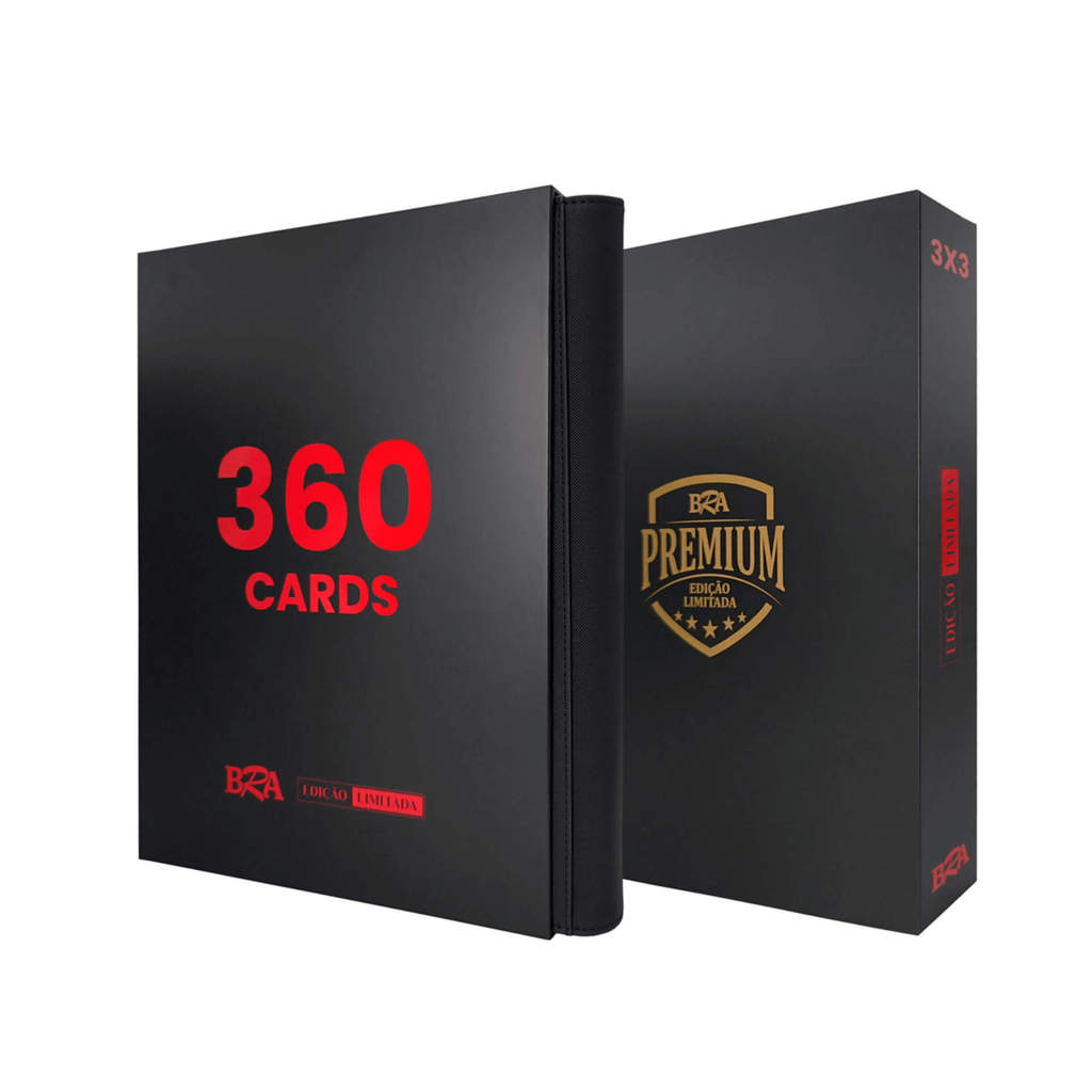 Pasta Premium 3x3 Preta/Vermelha com 20 Folhas Frente e Verso BRA - BC-2050-1