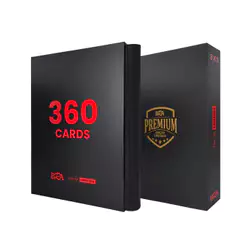 Pasta Premium 3x3 Preta/Vermelha com 20 Folhas Frente e Verso BRA - BC-2050-1