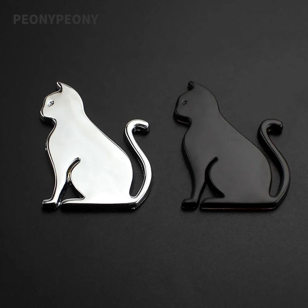 Adesivos De Carro De Gato Peônia , Acessórios De Metal Para Automóveis , Emblema , Adesivo De Decoração