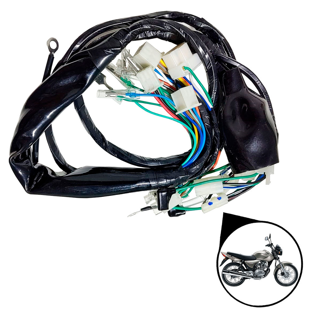 Chicote Principal Completo Cg 150 Titan Es 2004 2005 2006 2007 2008 em Oferta na Shopee