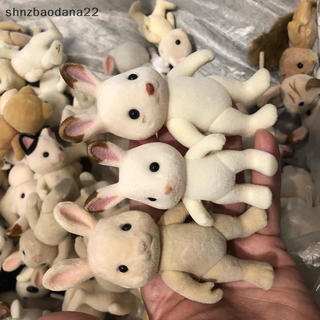 [Shnzd] 1 Pc Floresta Família Animal Figura Coelho Urso Cão Floed Shaggy Estatueta Modelo Brinquedo Para Crianças Defeit
