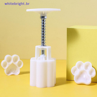 Mini Molde De Bolo De Lua Em Formato De Pata De Gato Fofo , Incluindo 1 E 2 Selos , Lunar De Prensa Manual DIY Feijão Mu