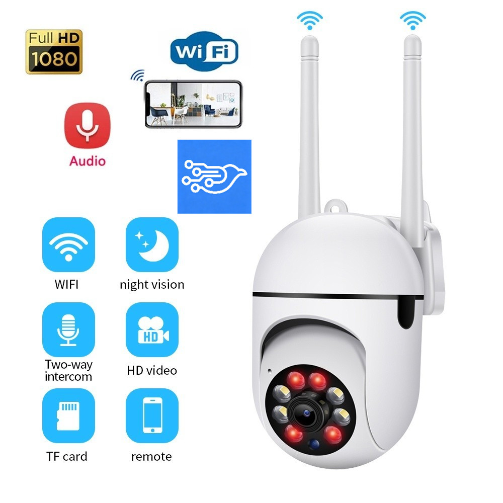 Câmera De Segurança A7 WiFi Vigilância Externa 8MP Sem Fio 4x Zoom Wall App V360 Pro