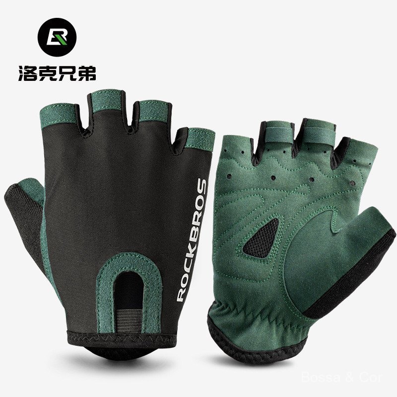 Luvas de ciclismo de verão antiderrapantes Brother Rock para bicicletas de estrada femininas e bicicletas de montanha ma