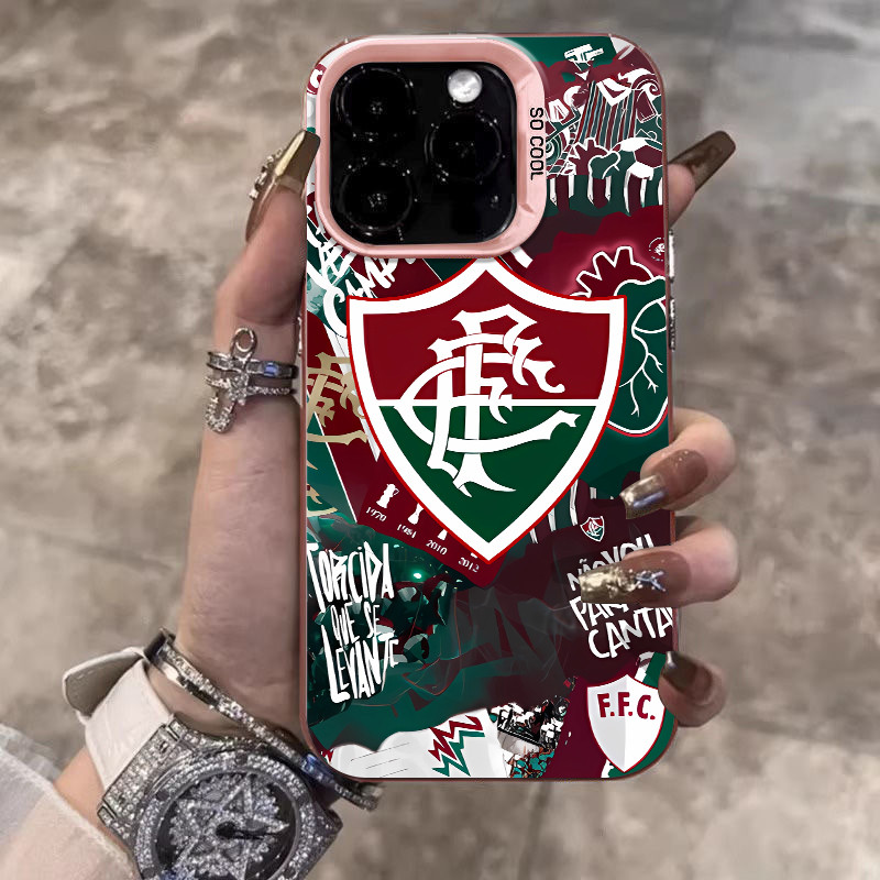 Capinha de Futebol Fluminense para iPhone 11 13 x xr xs max 12 14 15 16 pro max 7 15 Plus capa anti impacto