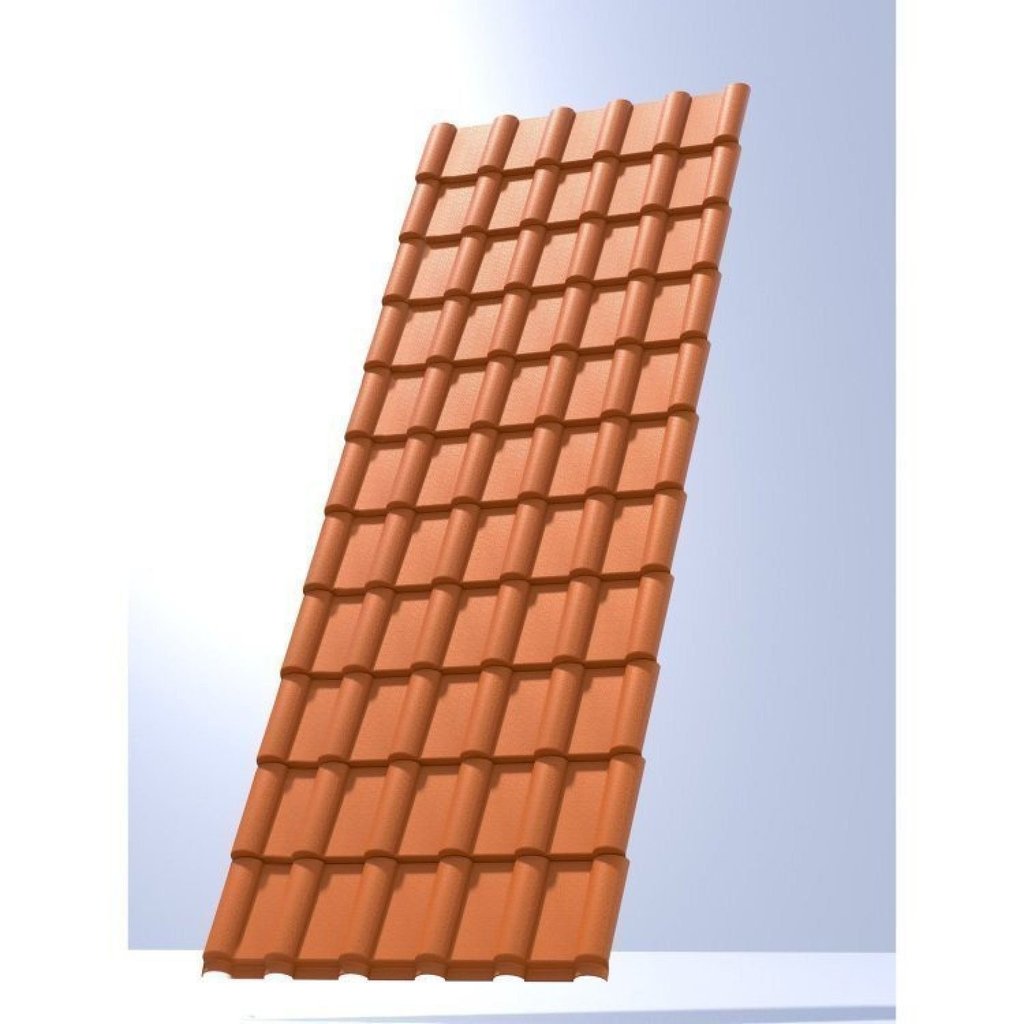 Kit 10 Telhas PVC Plan 1,98x0,88cm 6 Ondas Permatti Ceramica