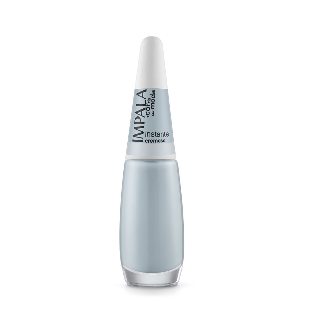 Esmalte Coleção Cor Moda Cinza Instante Cremoso Unha Impala