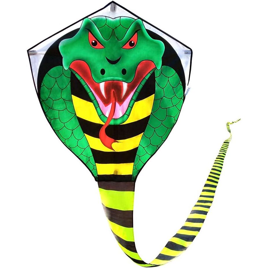 Pipa Cobra Grande para Crianças e Adultos, Pipas de Cobra Fáceis de Voar para Meninos, Pipa Gigante com Cauda Super Long