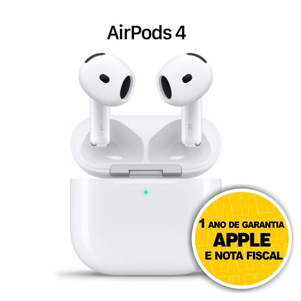 Airpods 4 Apple Novo Garantia 1 Ano NF