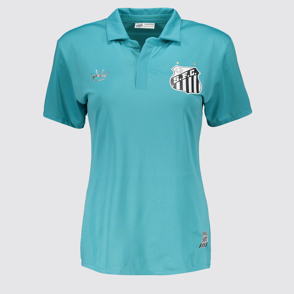 Camisa Polo Santos Príncipe Feminina Azul