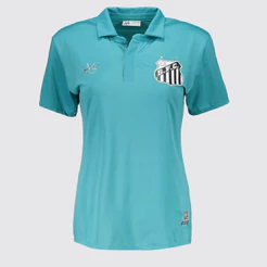 Camisa Polo Santos Príncipe Feminina Azul