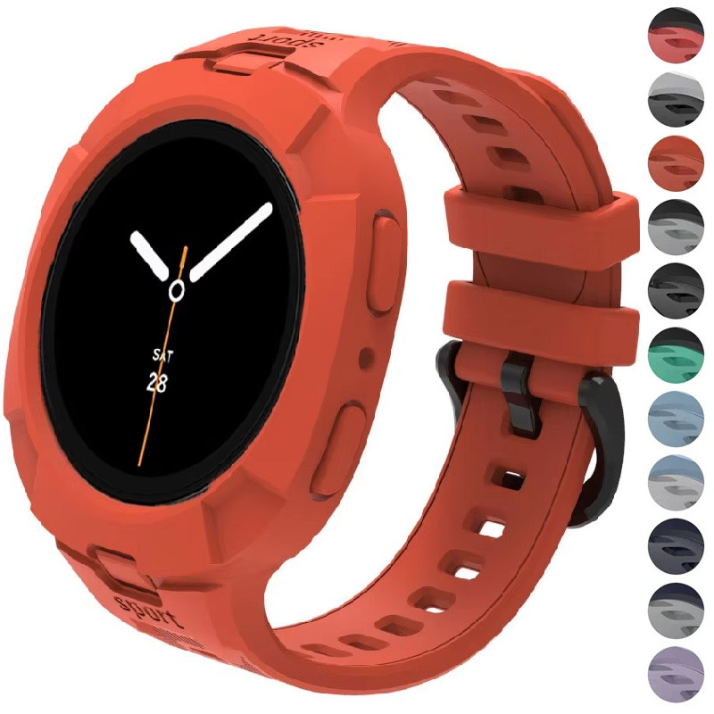 Pulseira Barata Para Samsung Watch 8 40mm 44mm TPU De Silicone Galaxy Clássico 46mm Esporte Smartwatch Acessórios