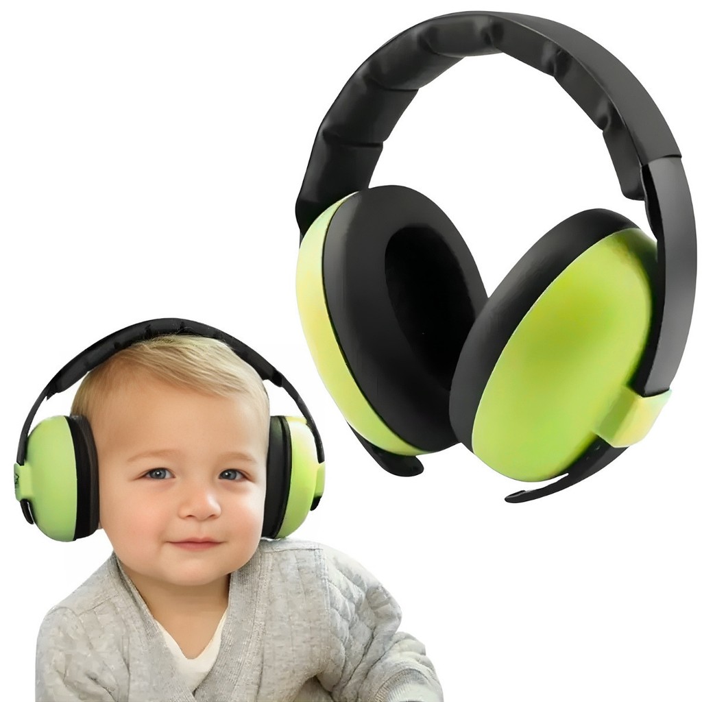 Abafador Ruido Protetor Auricular Autismo Tdah Infantil Até 3 Anos  - Amarelo
