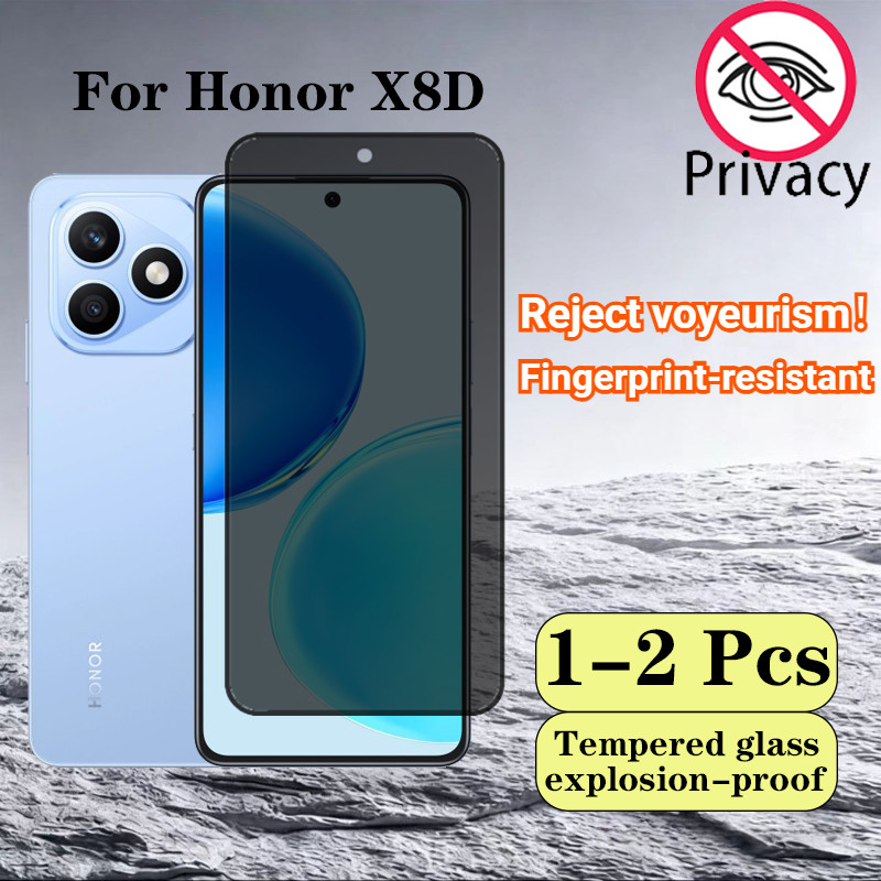 2 Pcs Honor X8D Proteger Privacidade Vidro Temperado Película Protetora Anti-Espionagem Para X5B X6B X6C X7C X7D X9D X5C