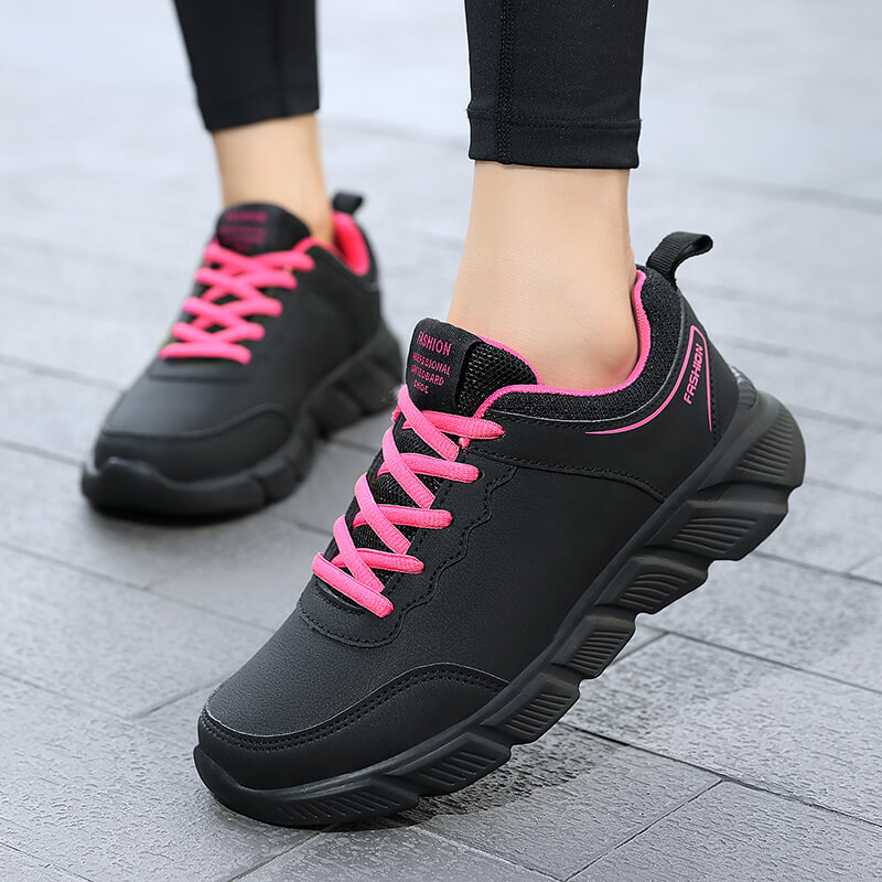 Outono Beaimeng sapatos femininos estudante sapatos esportivos de couro feminino sapatos casuais leve sola macia tênis d