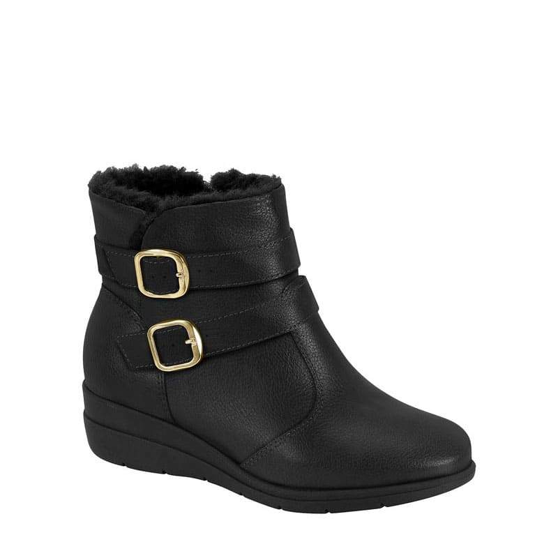 Bota Modare Anabela Ortopédica Forrada Preta 7085206