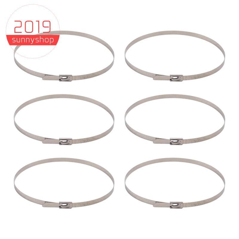 [Bestseller S] 100 Unidades De Laços De Cerca De Elo De Corrente , Zip De Aço Inoxidável Com Travamento Automático Multi