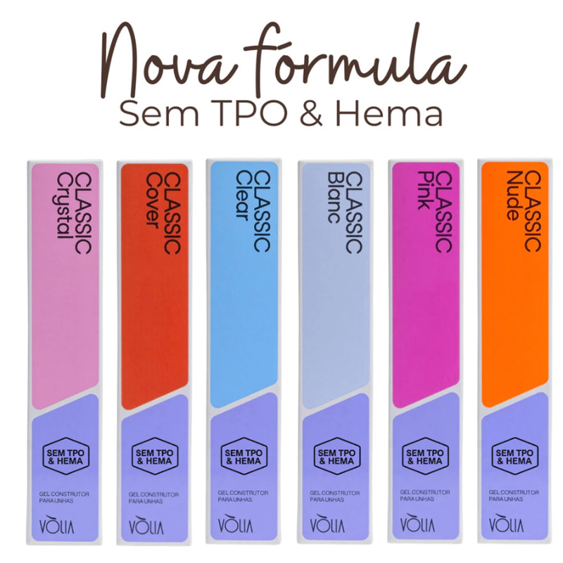 Vólia Gel Construtor De Unhas Em Sachê 14g - Nova Fórmula!