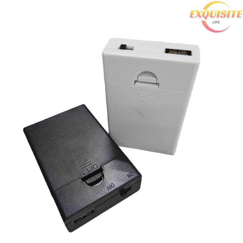 [EL-t] 1 Peça Suporte De Bateria USB Embutido Com Interruptor E Tampa 3AA 4.5V Caixa AA Acessórios DIY Novo